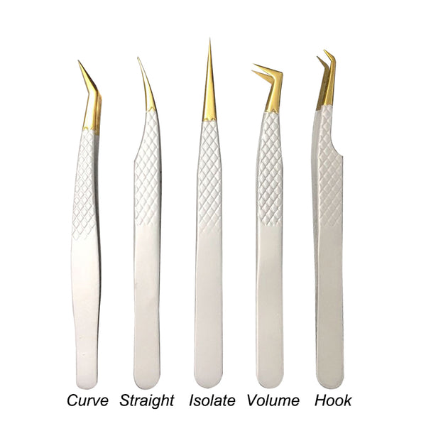 Diamond Grip Eyelash Extensions Tweezers